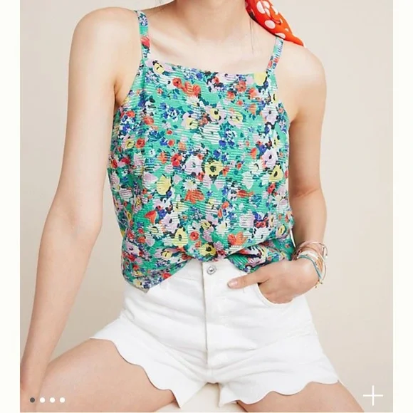 Anthropologie green top - Picture 3 of 12